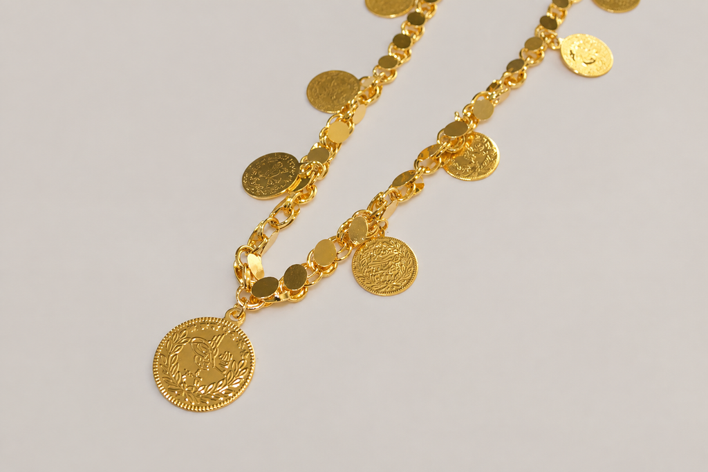 Long Coin Necklace