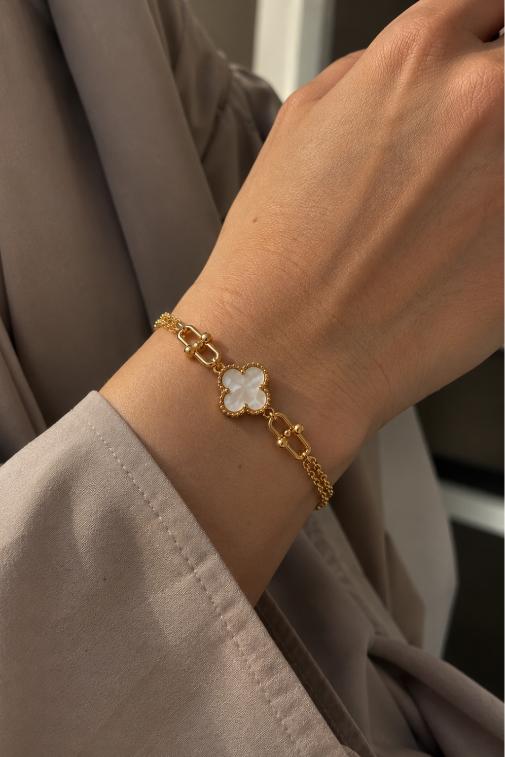 White Clover Bracelet
