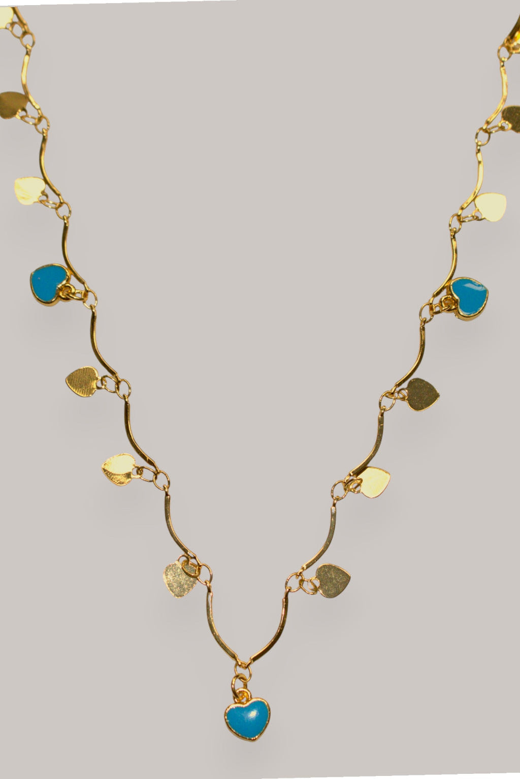 Blue Heart Necklace