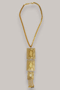 Rectangle Rose Necklace